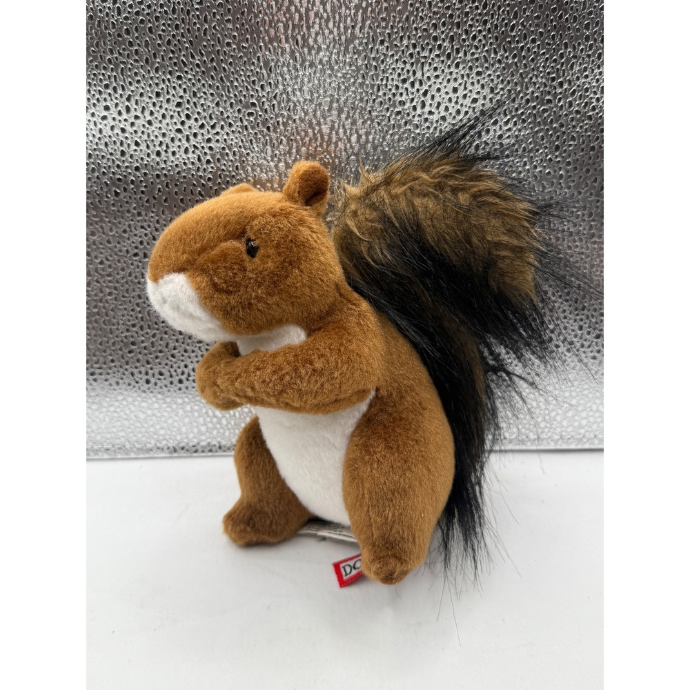 Douglas Squirrel Plush Stuffed Animal Brown White Fluffy Tail